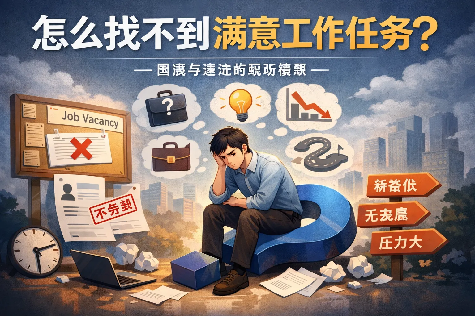 怎么找不到满意工作任务