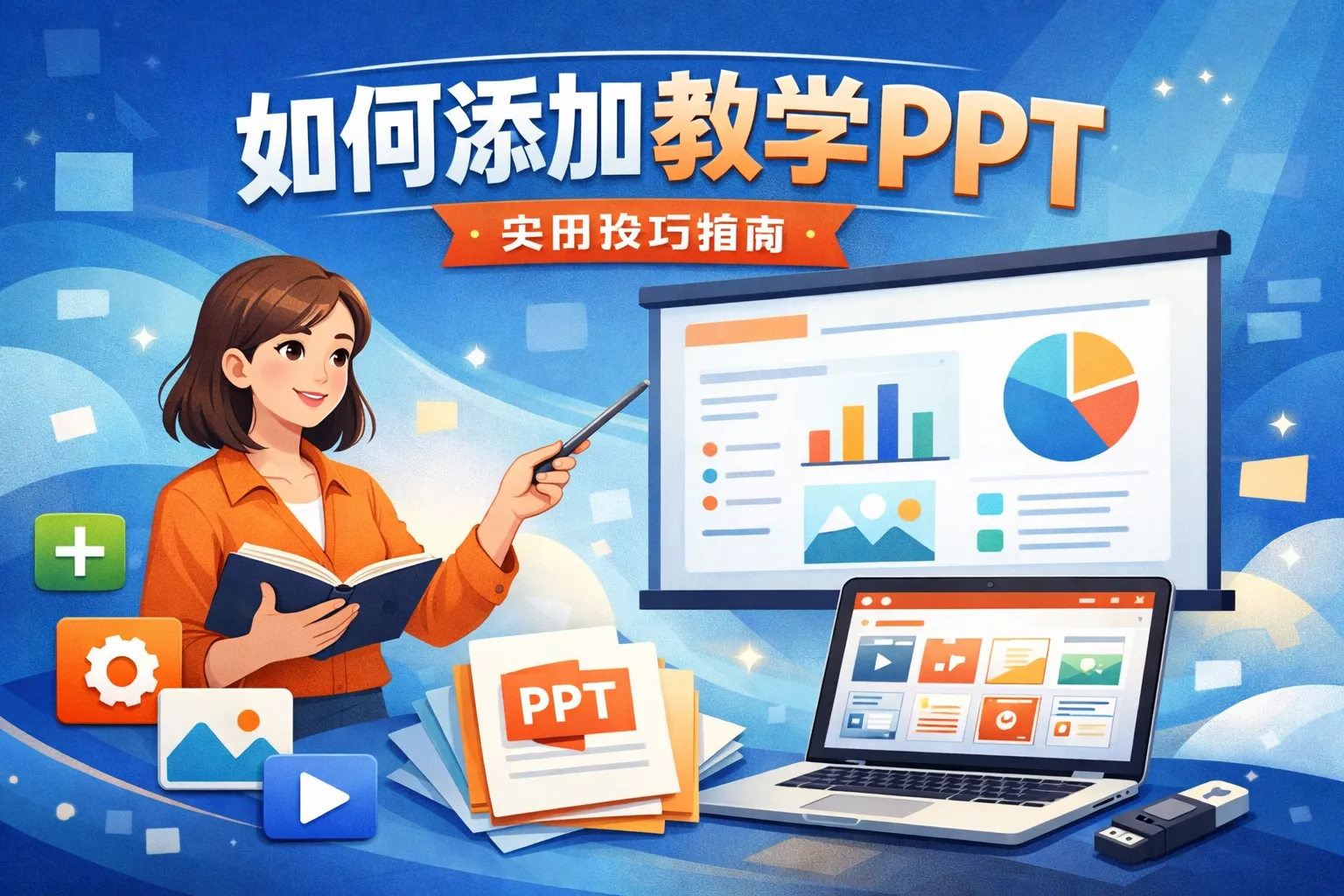 如何添加教学ppt