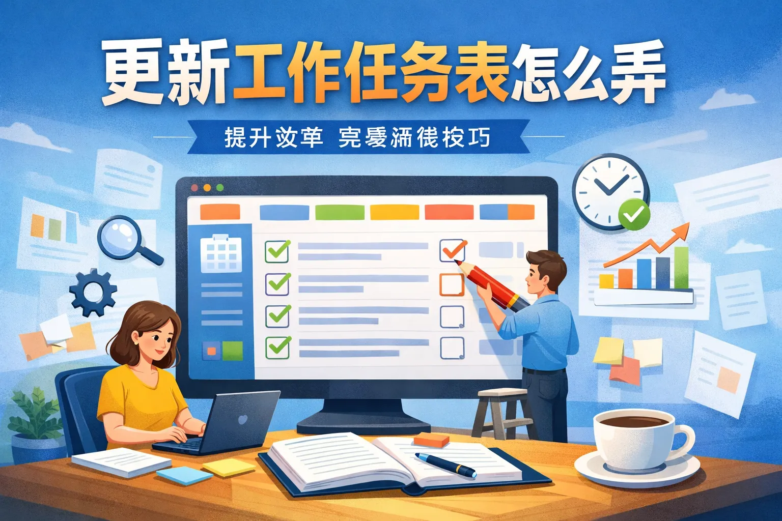 更新工作任务表怎么弄