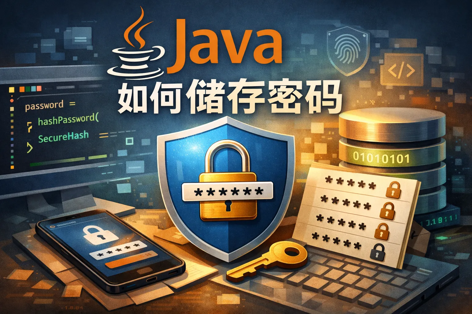 java如何储存密码