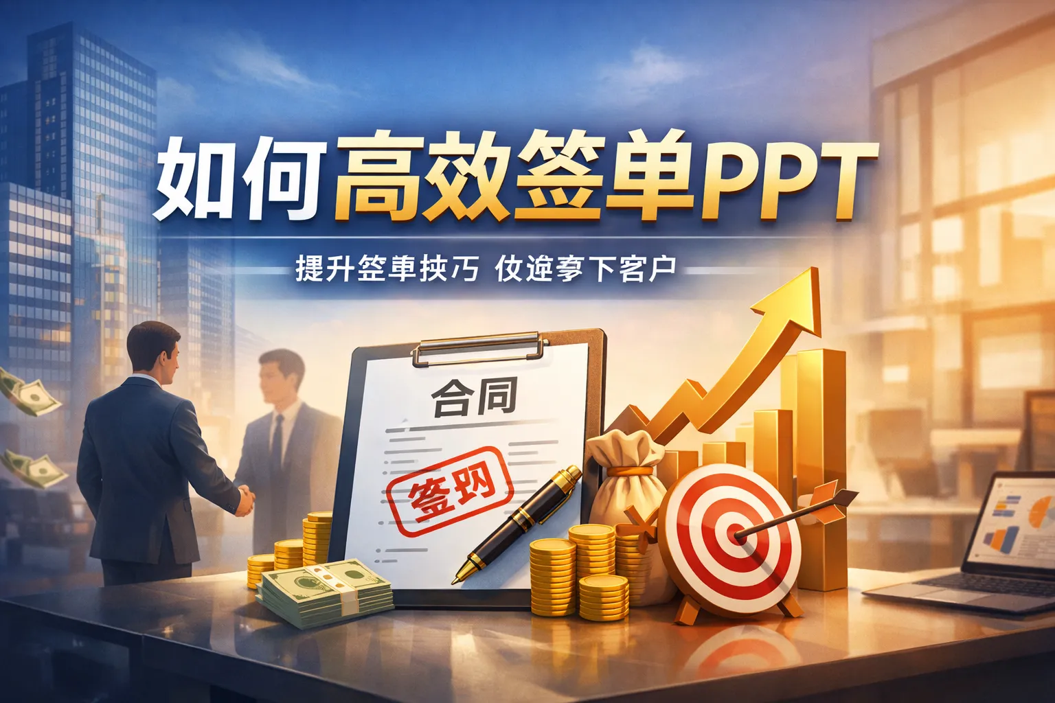 如何高效签单ppt