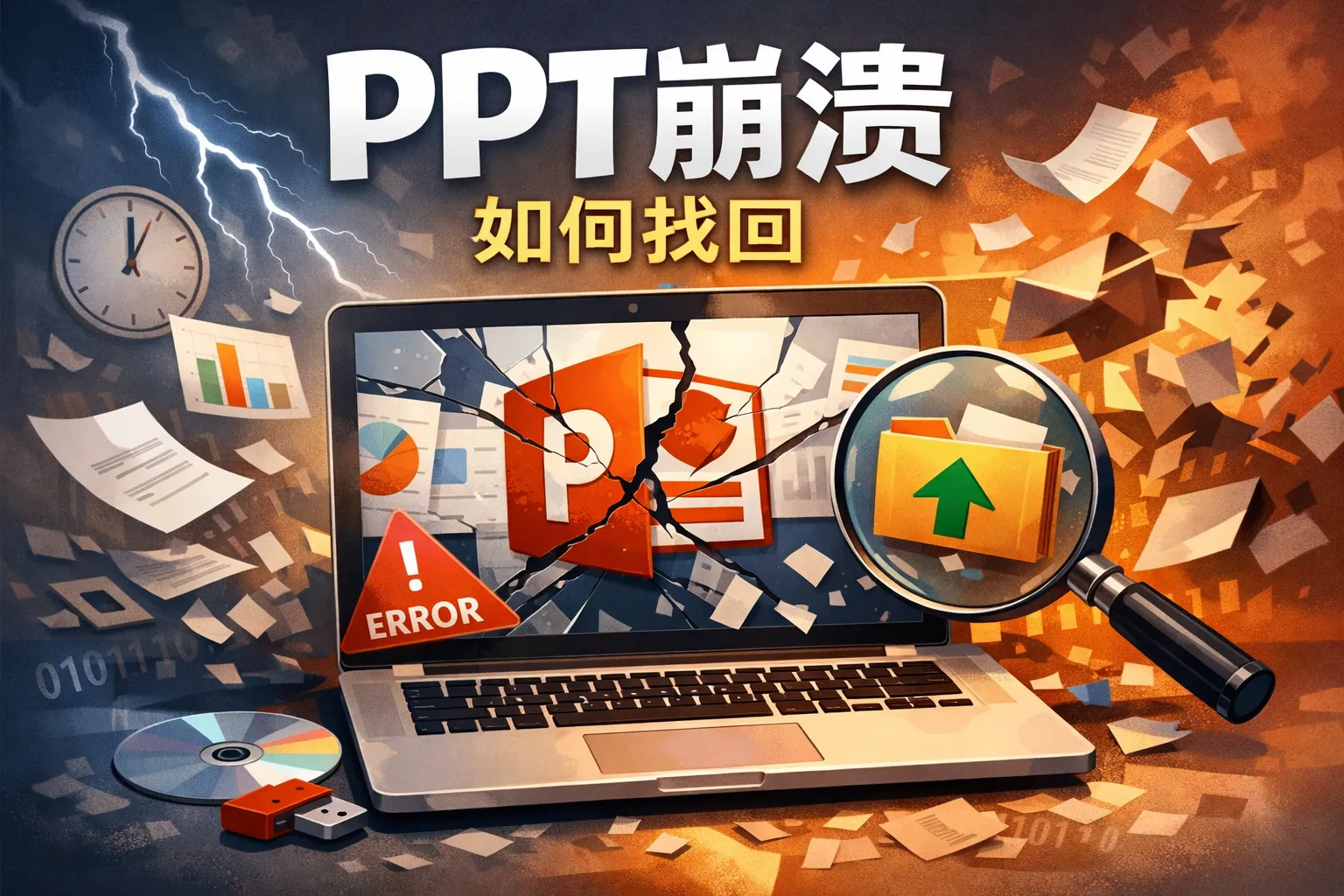ppt崩溃如何找回