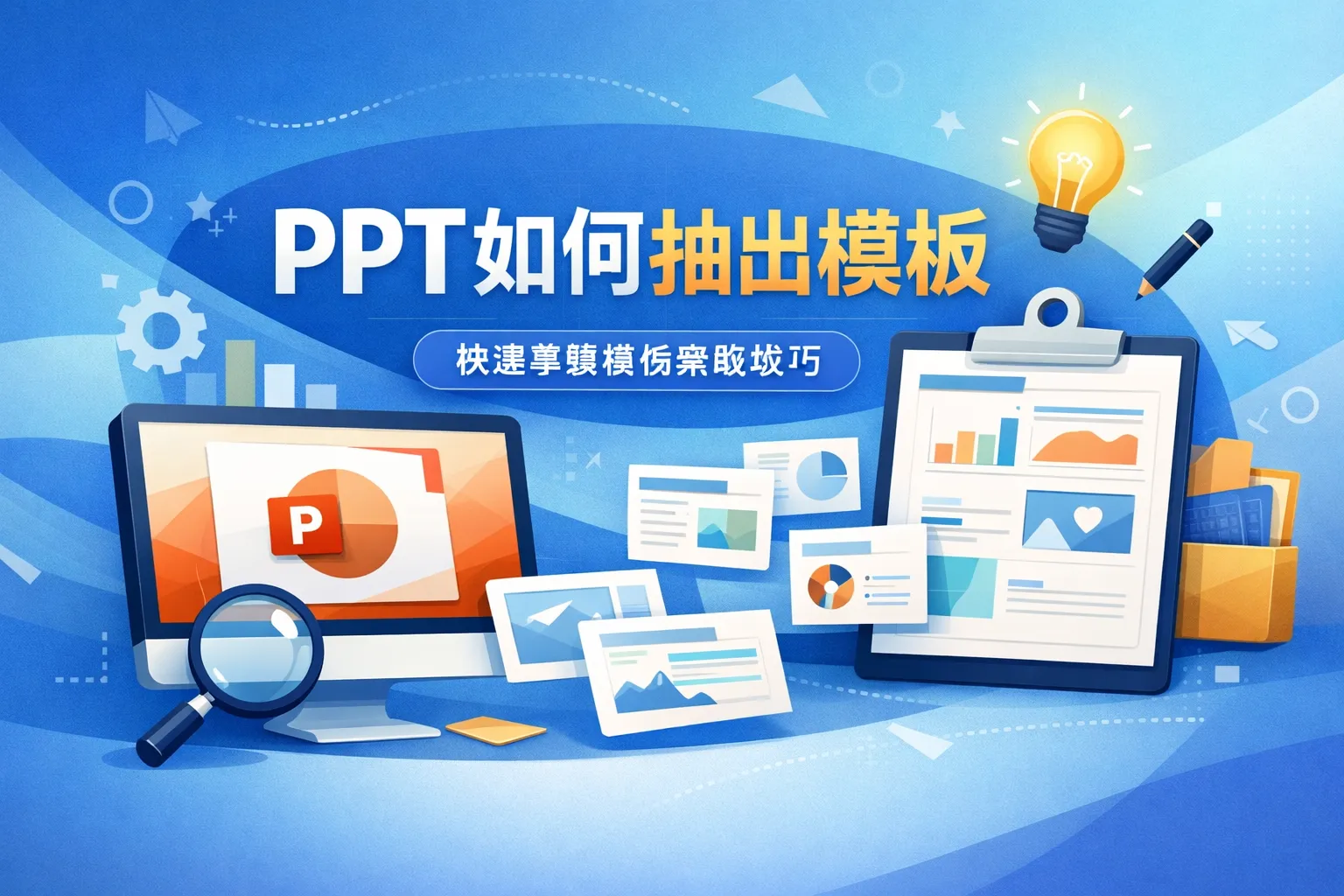 ppt如何抽出模板