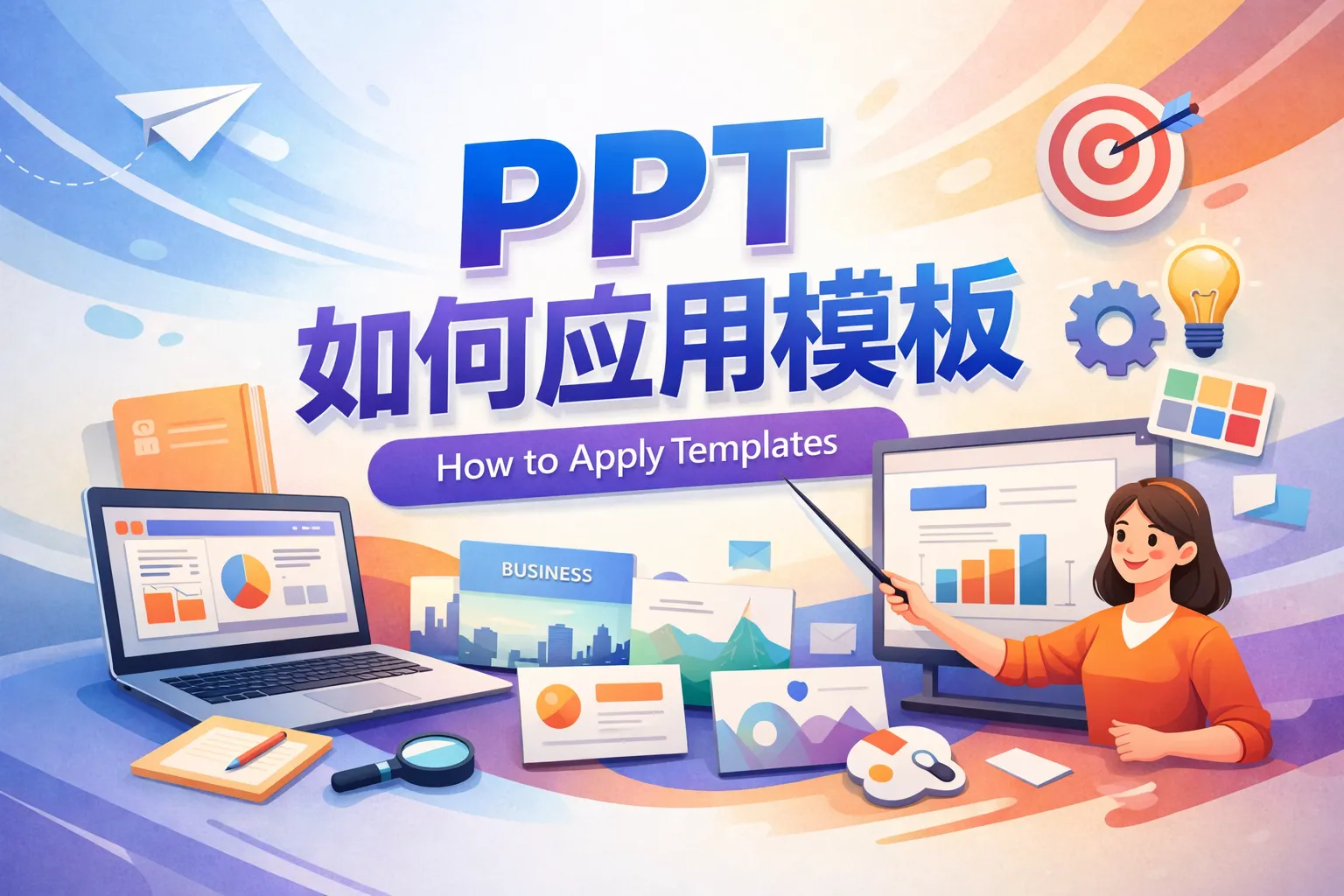 ppt 如何应用模板