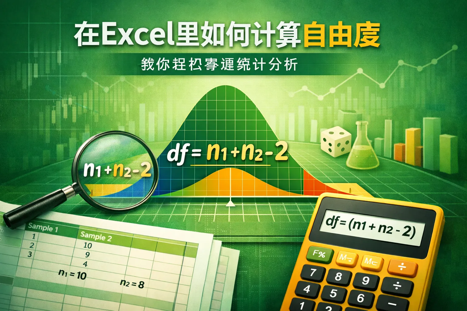 在excel里如何计算自由度