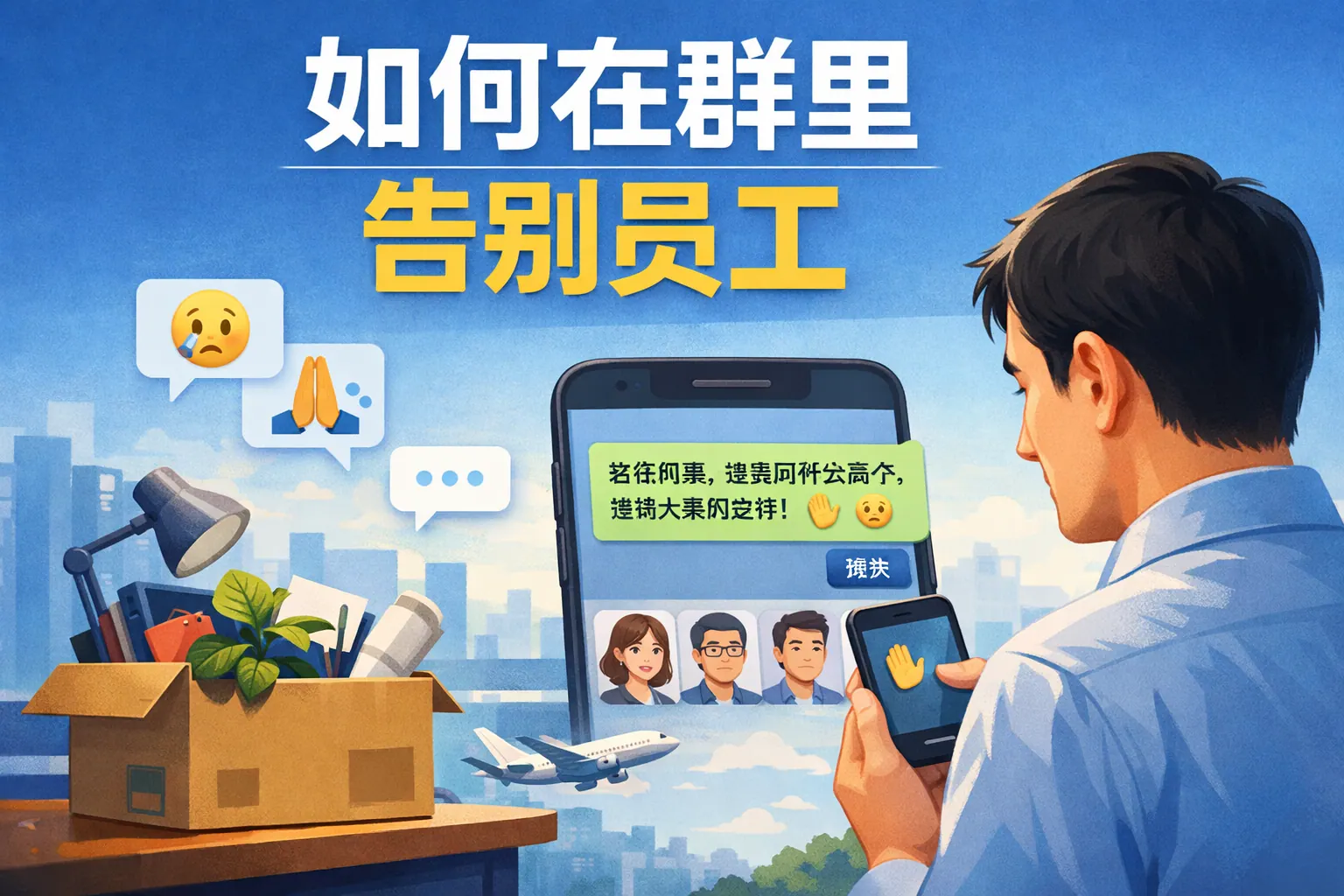 如何在群里告别员工