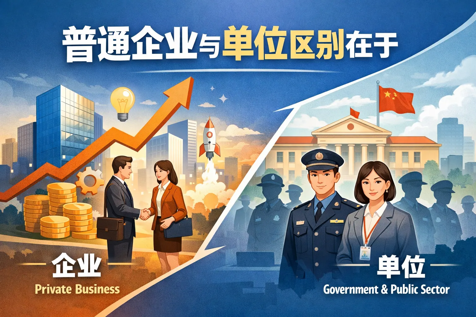 普通企业与单位区别在于
