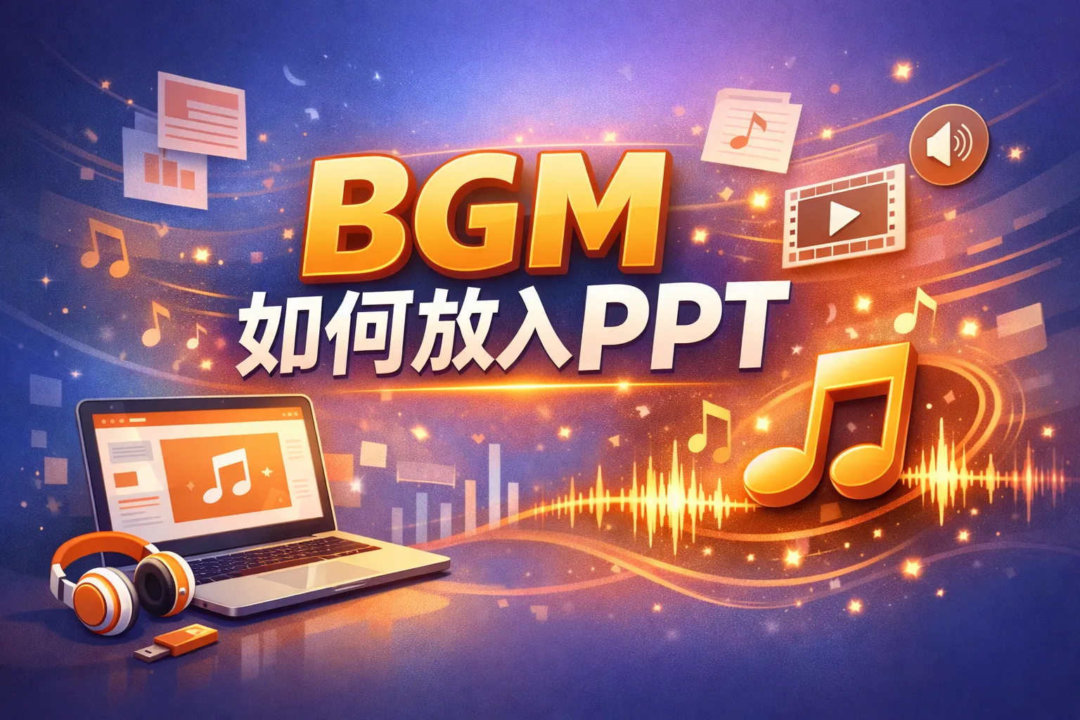 bgm如何放入ppt