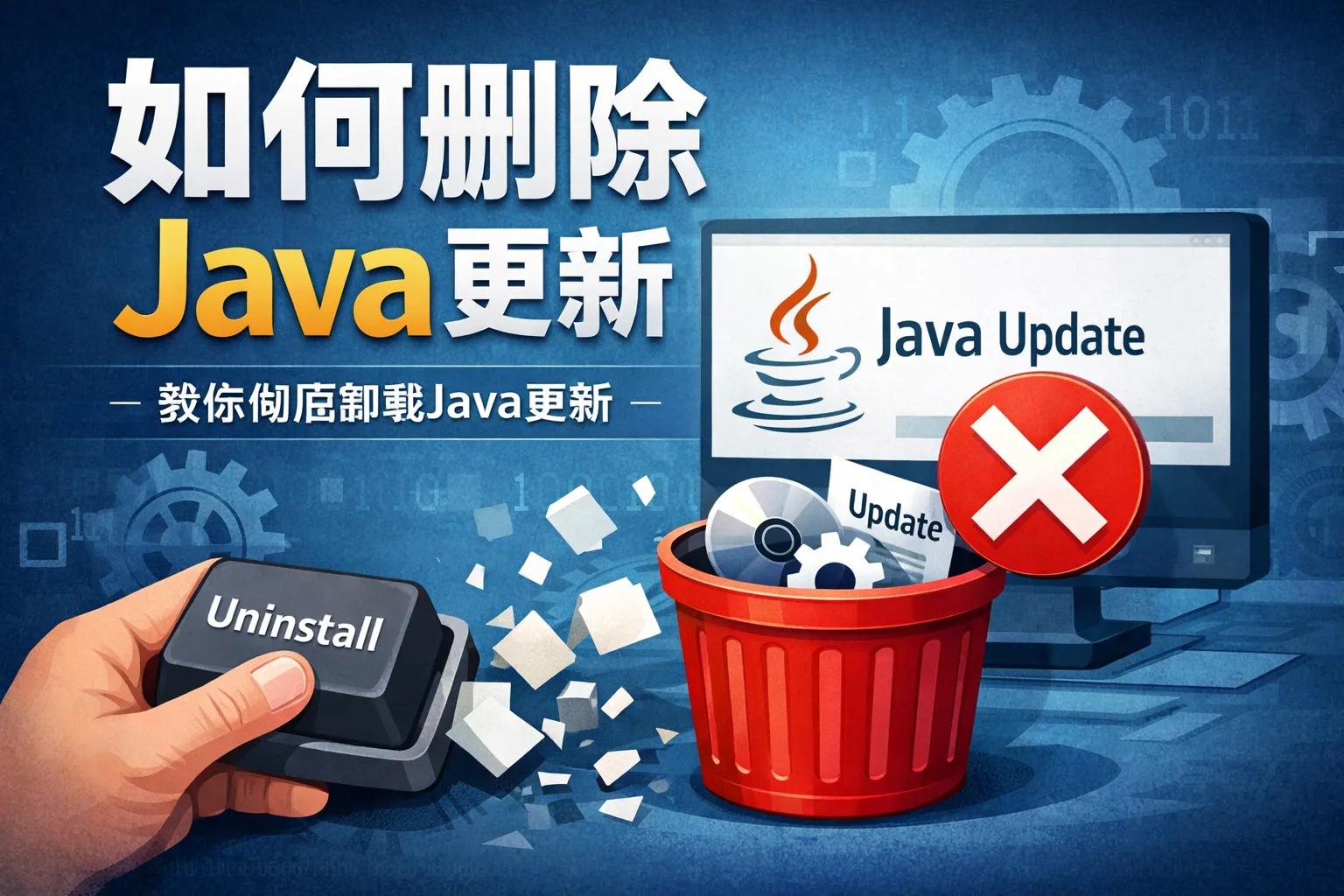 如何删除java更新