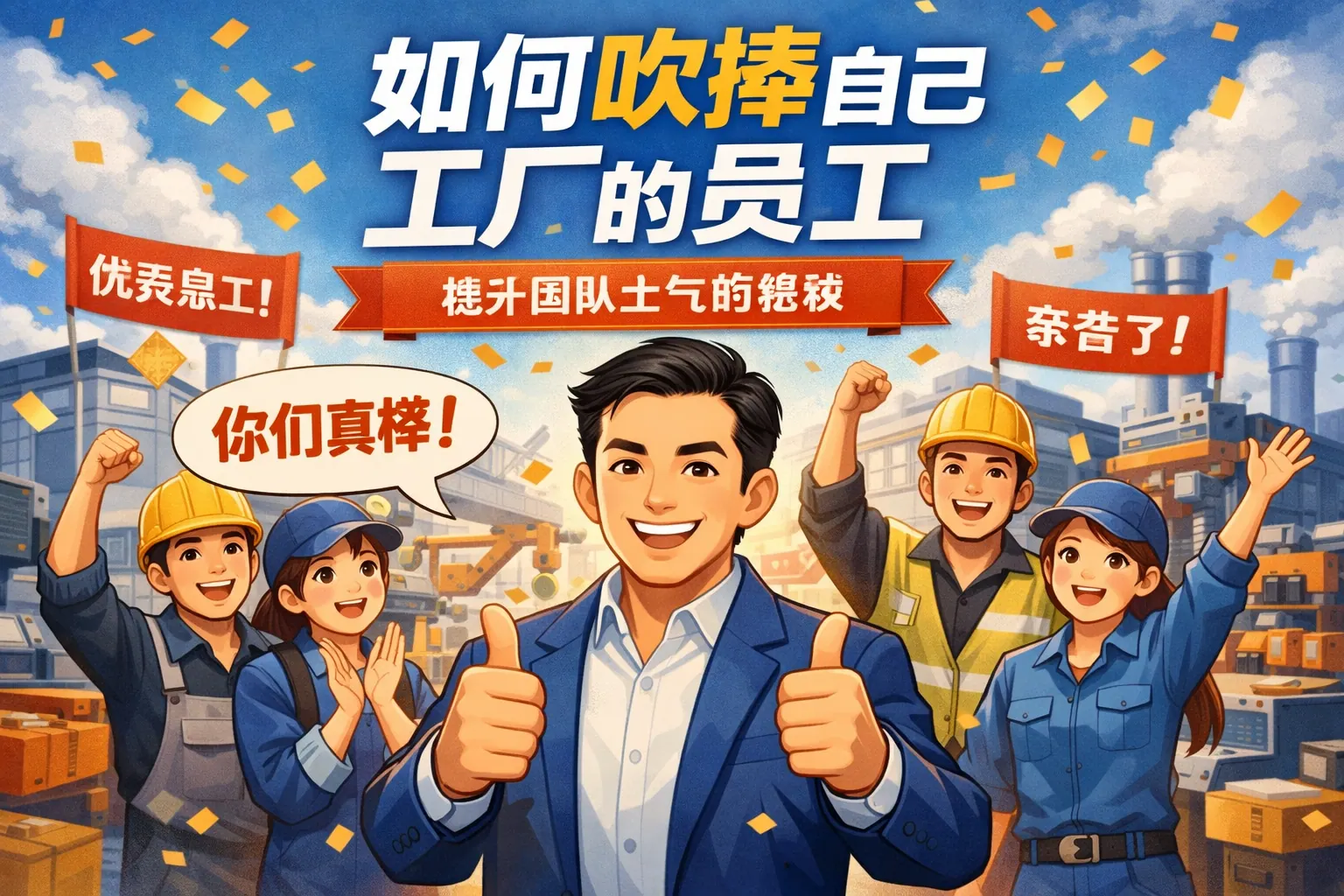 如何吹捧自己工厂的员工