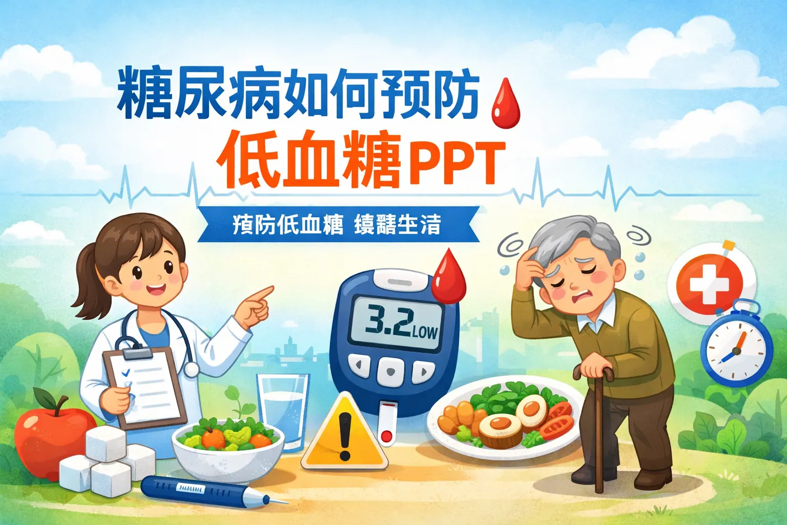 糖尿病如何预防低血糖ppt