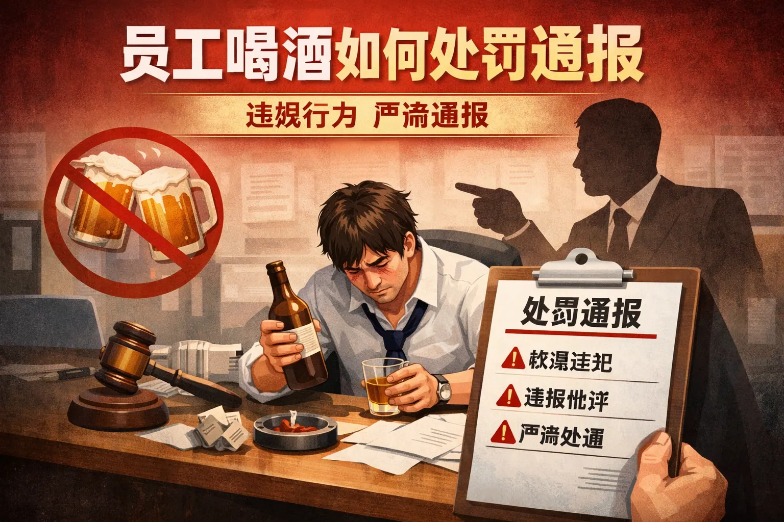 员工喝酒如何处罚通报