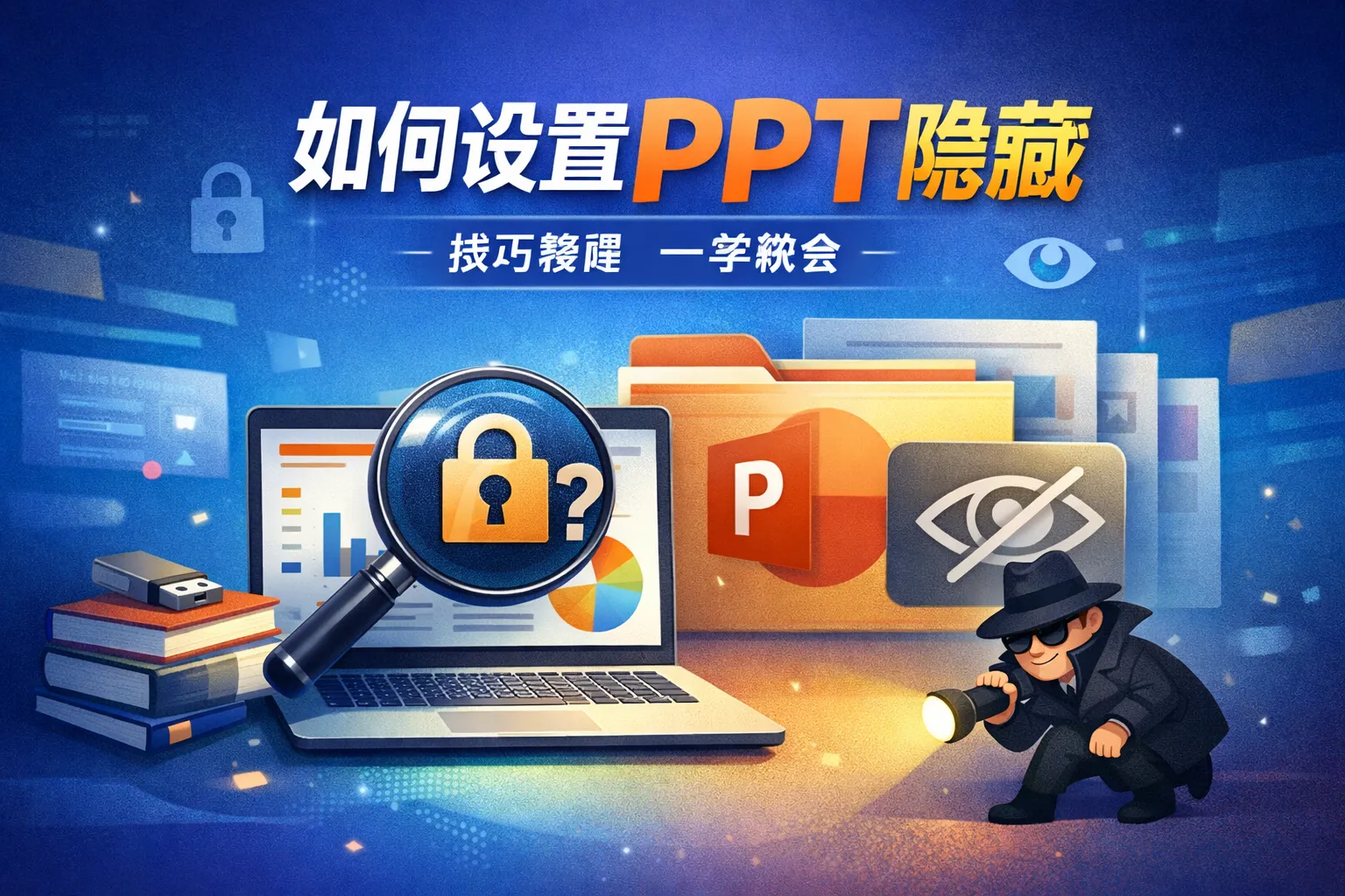 如何设置ppt隐藏