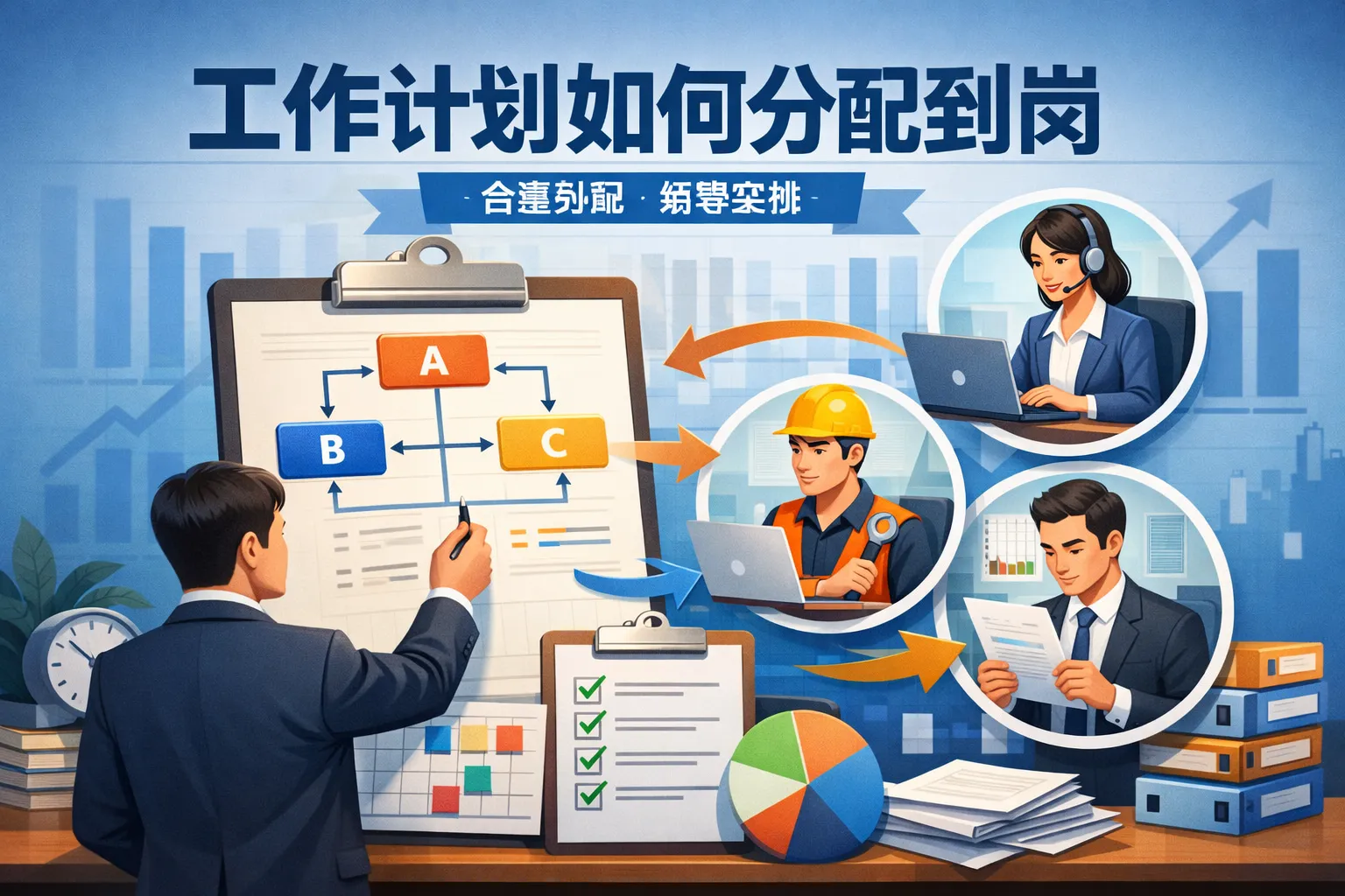 工作计划如何分配到岗