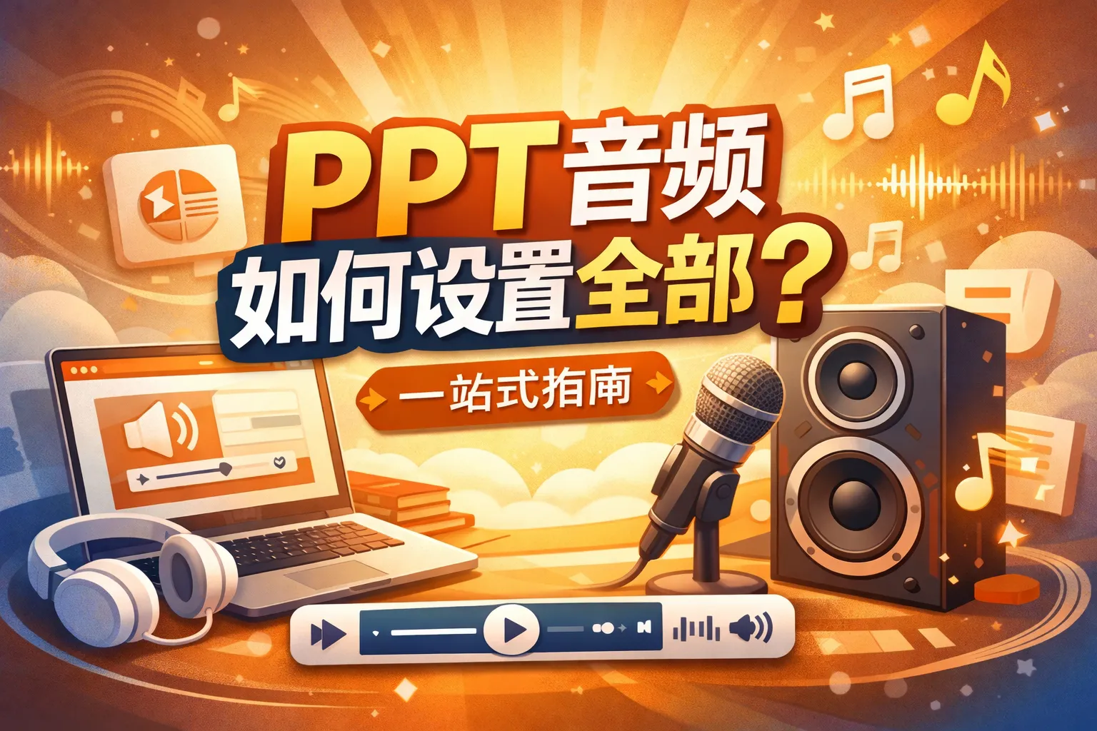 ppt音频如何设置全部