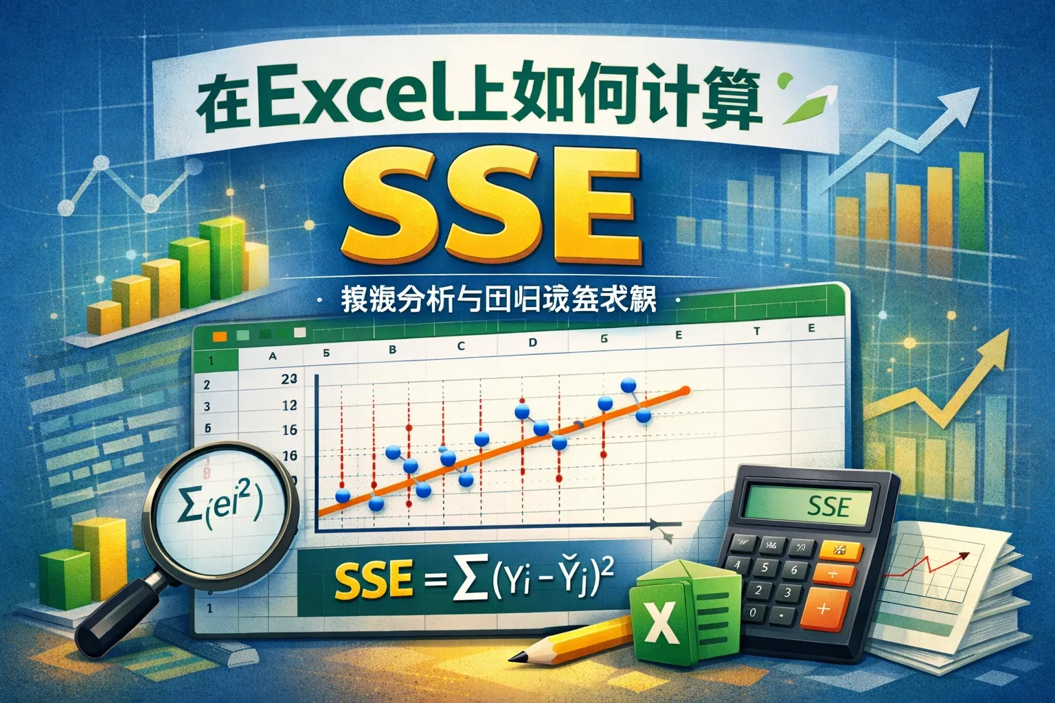 在excel上如何计算sse