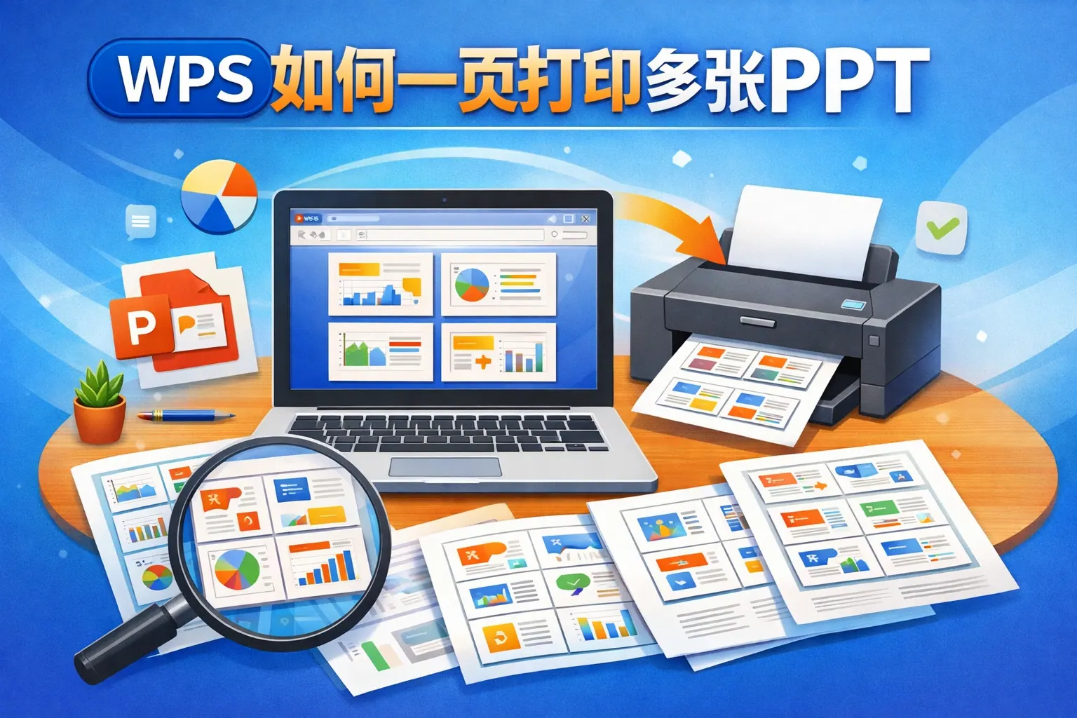 wps如何一页打印多张ppt