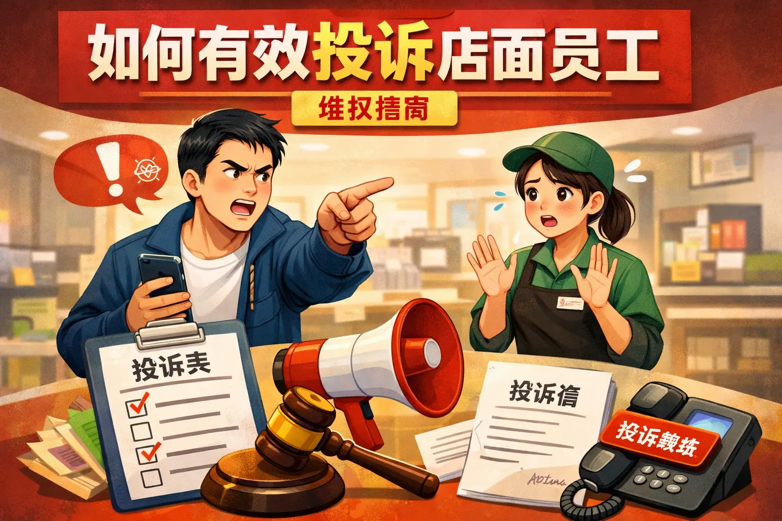 如何有效投诉店面员工