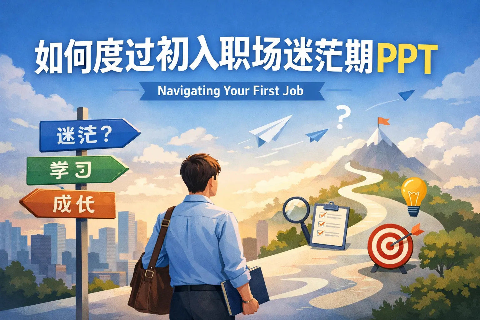 如何度过初入职场迷茫期PPT