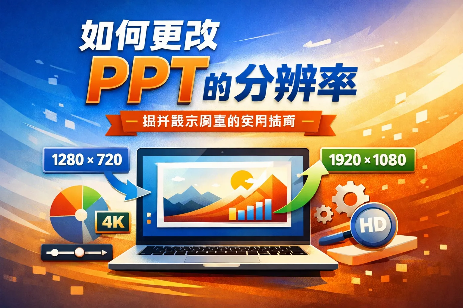 如何更改ppt的分辨率