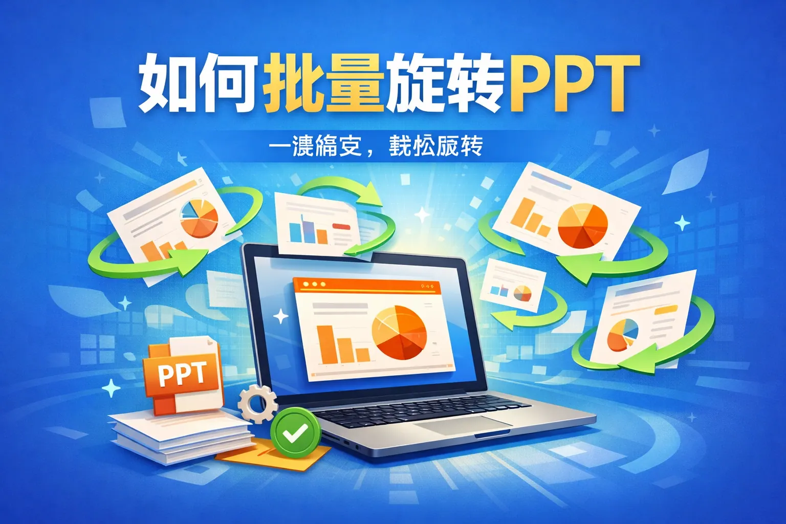 如何批量旋转ppt