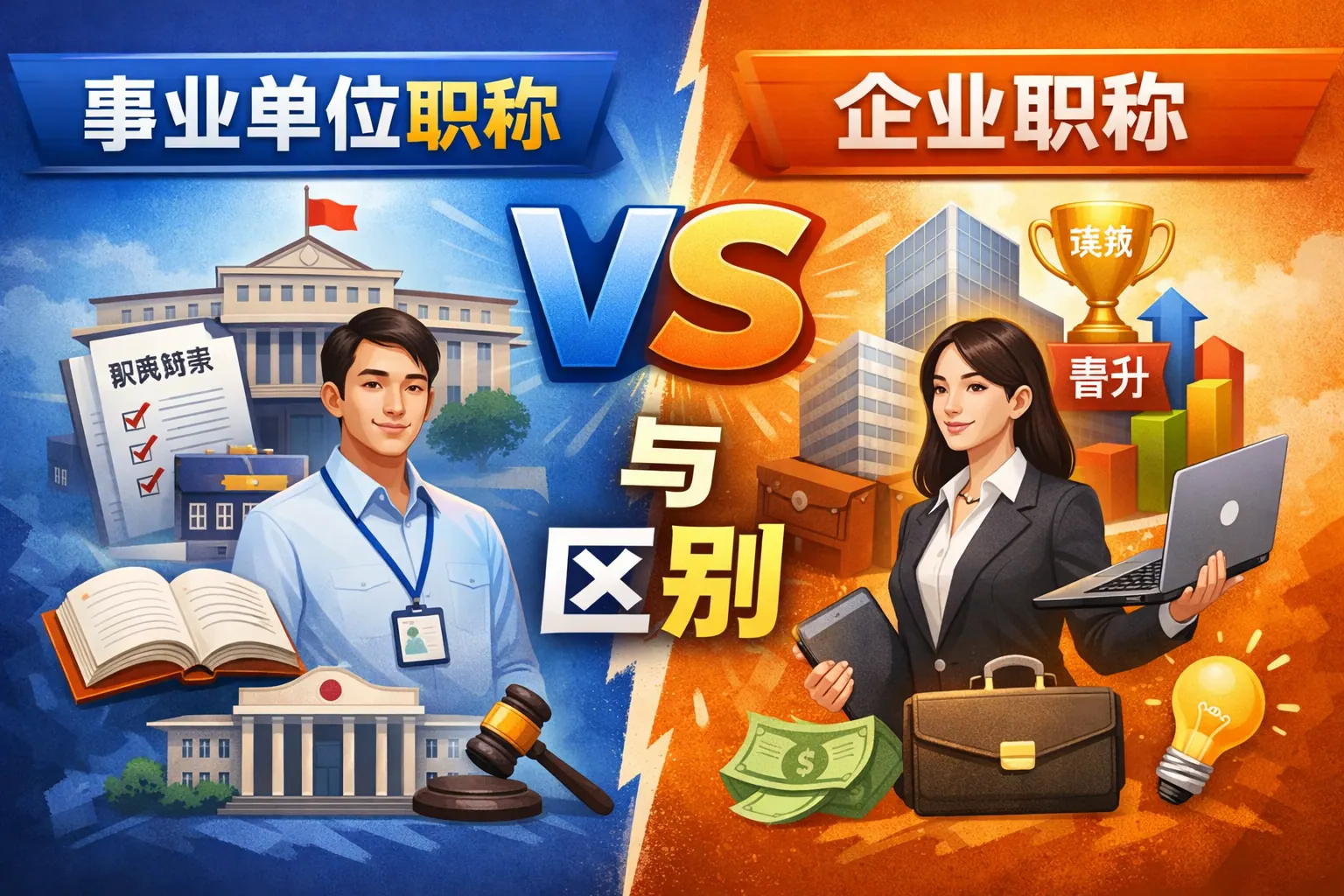 事业单位职称与企业职称区别