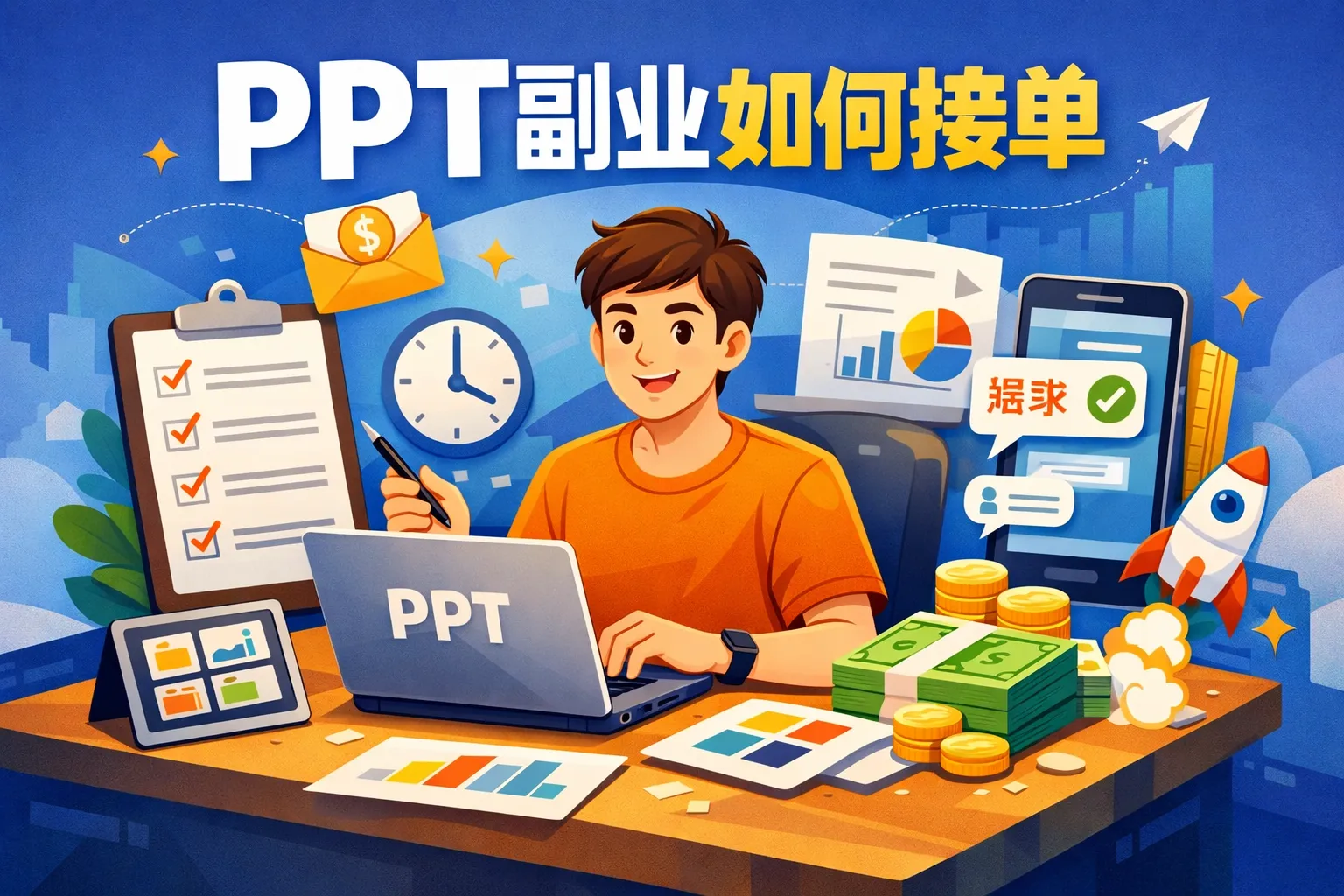 ppt副业如何接单
