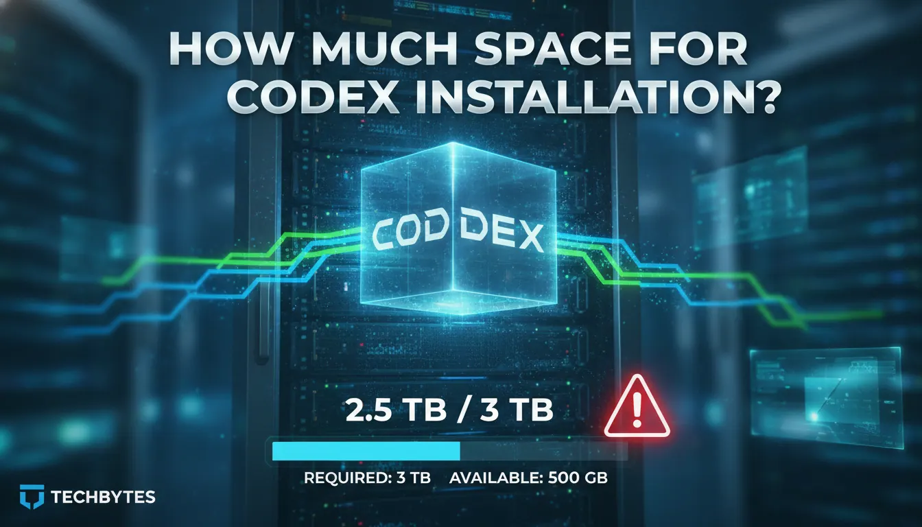 Codex Ap Codex安装需要多少空间