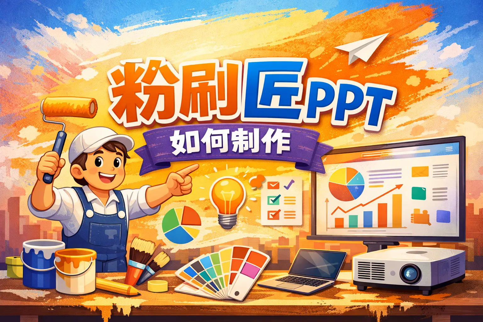 粉刷匠ppt如何制作