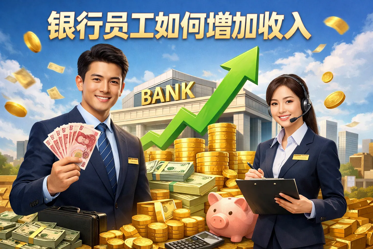 银行员工如何增加收入