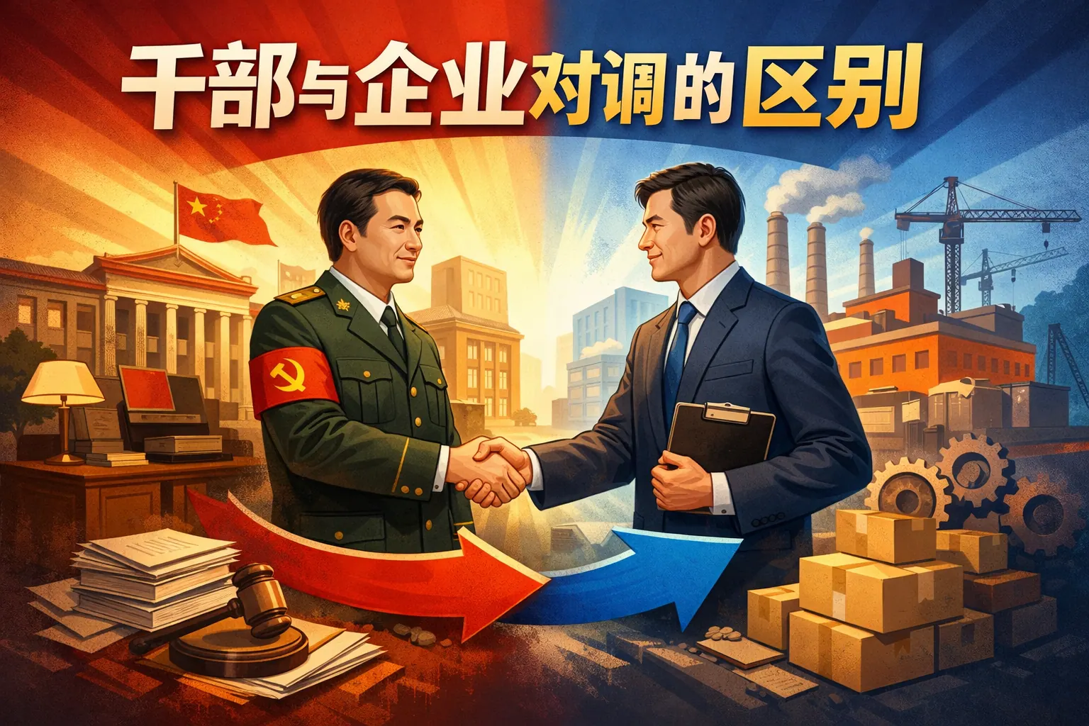 干部与企业对调的区别