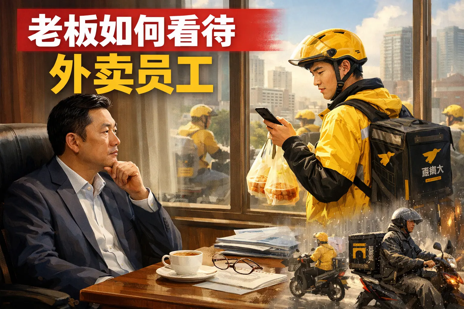 老板如何看待外卖员工