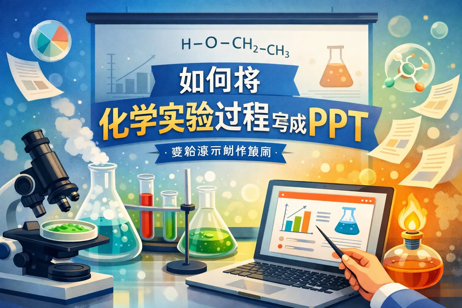 如何将化学实验过程写成ppt