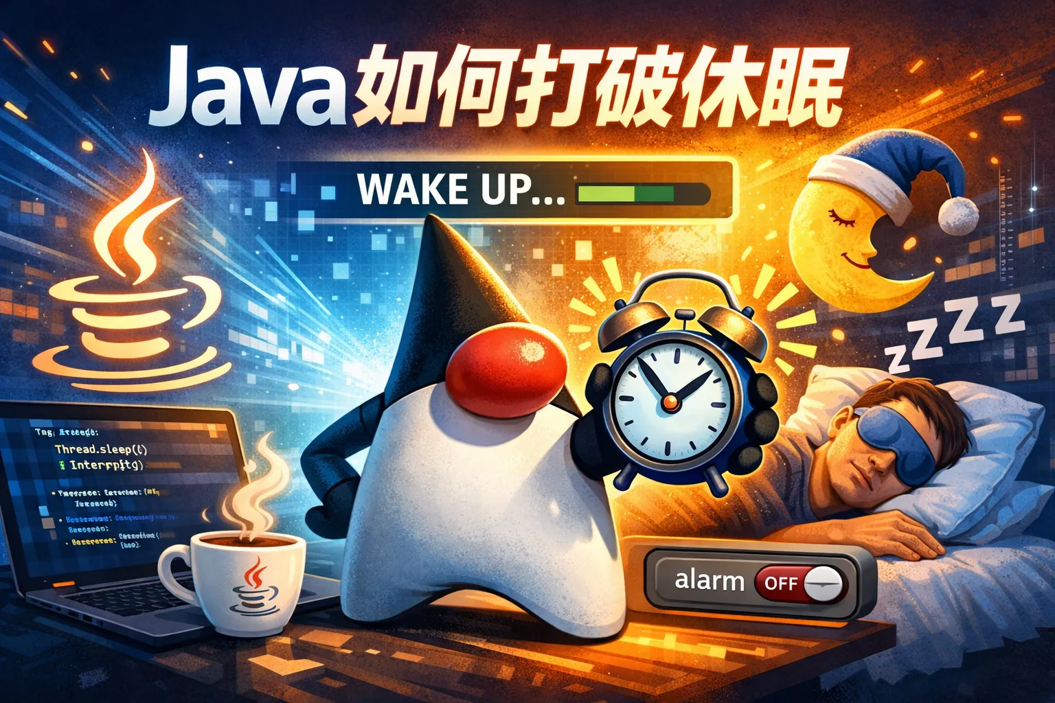 java如何打破休眠