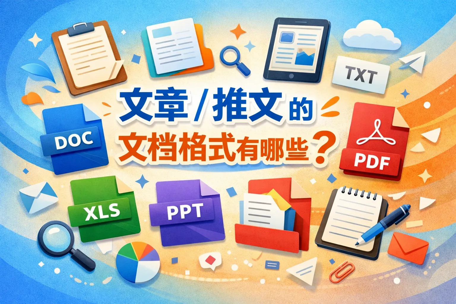 推文的文档格式有哪些