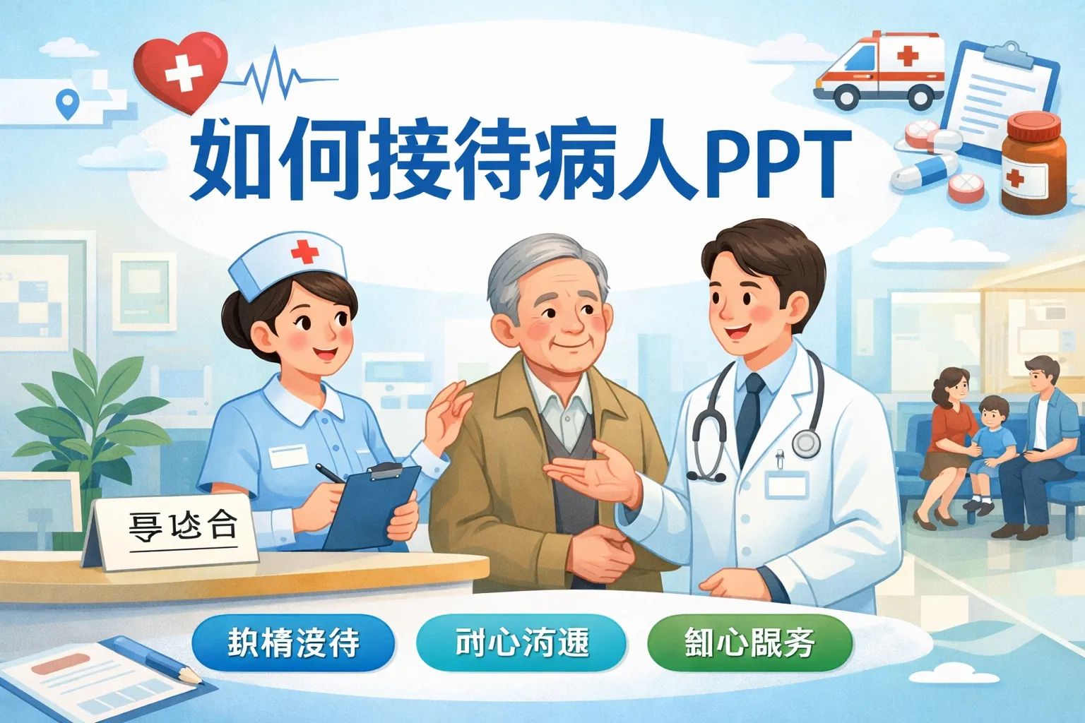 如何接待病人ppt