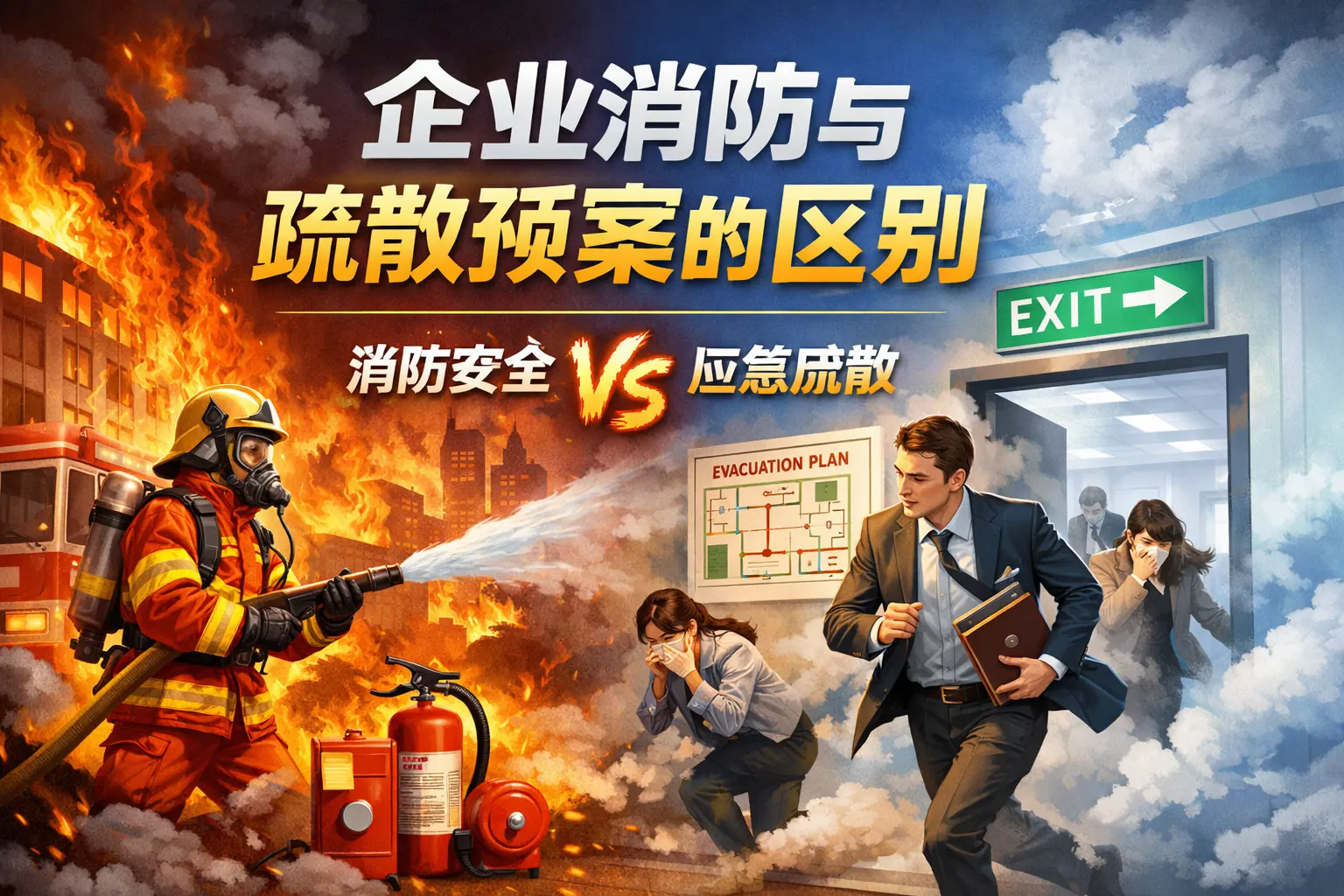 企业消防与疏散预案的区别