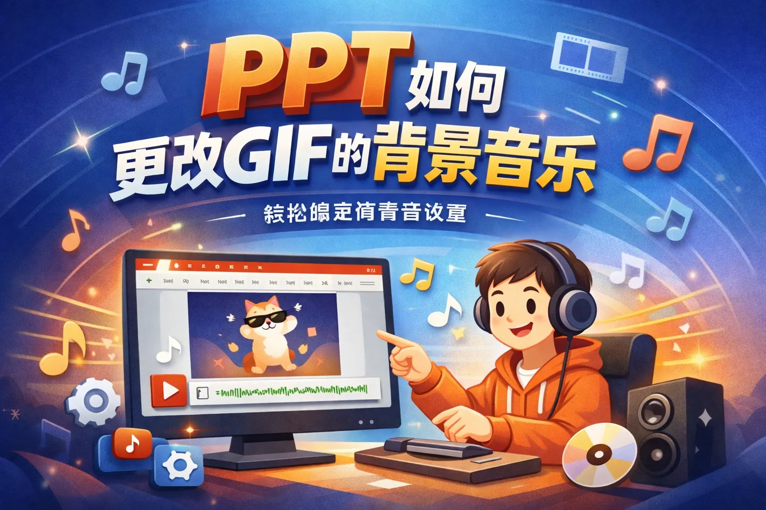 ppt如何更改gif的背景音乐