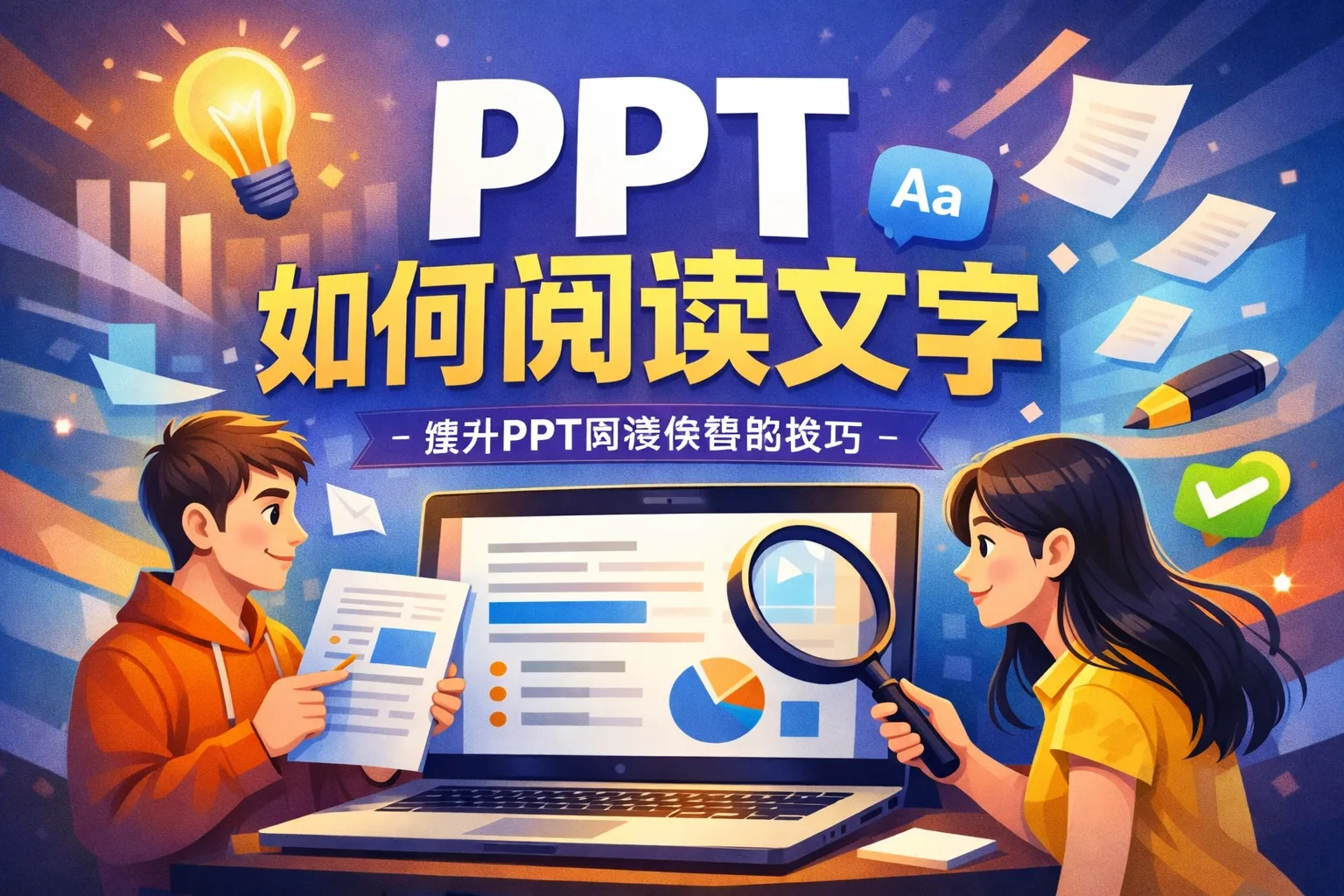 ppt如何阅读文字