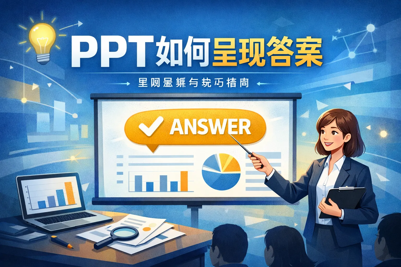 ppt如何呈现答案