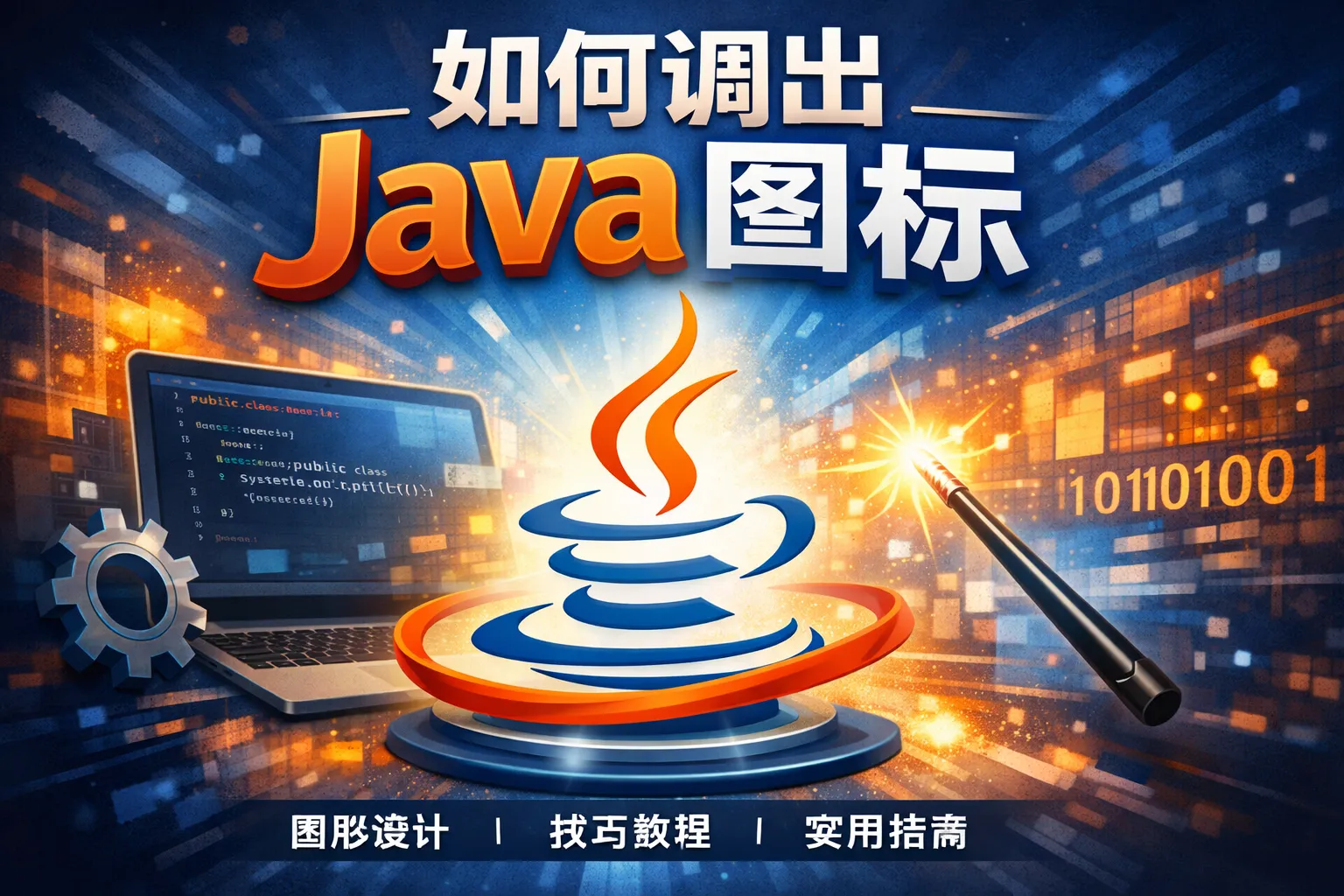 如何调出java图标