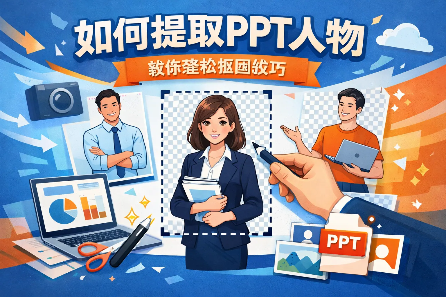 如何提取ppt人物