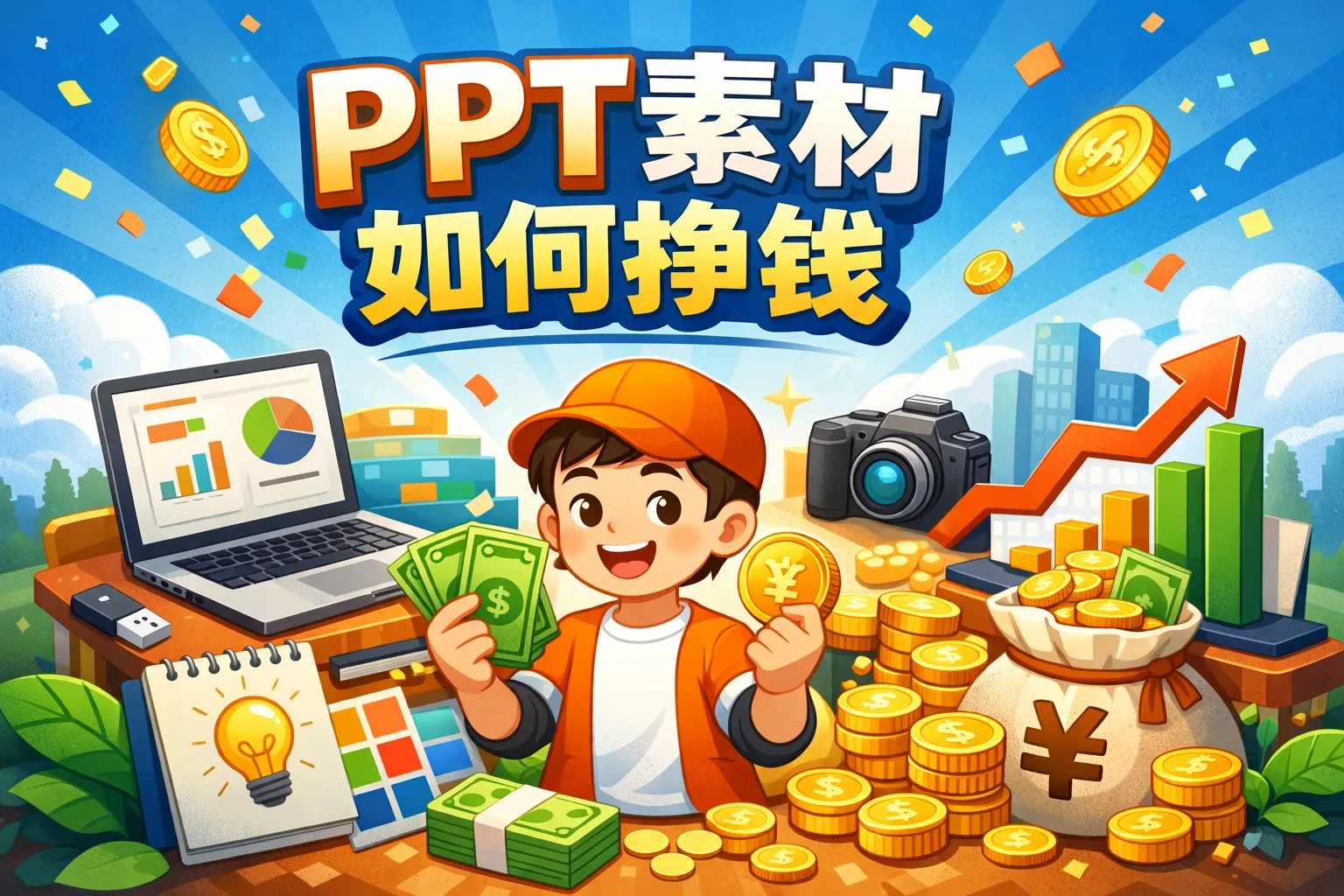 ppt素材如何挣钱
