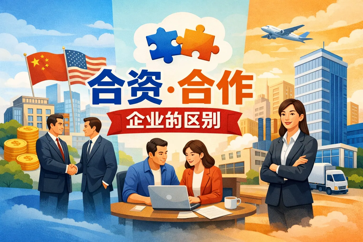 合资 合作 企业的区别