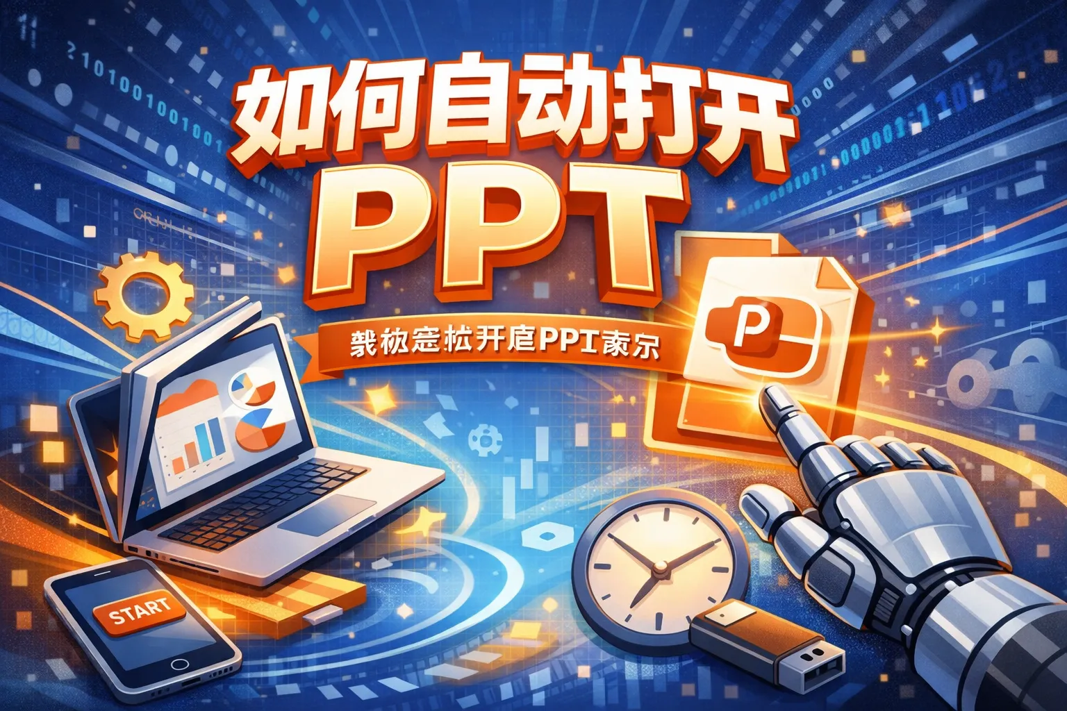 如何自动打开ppt