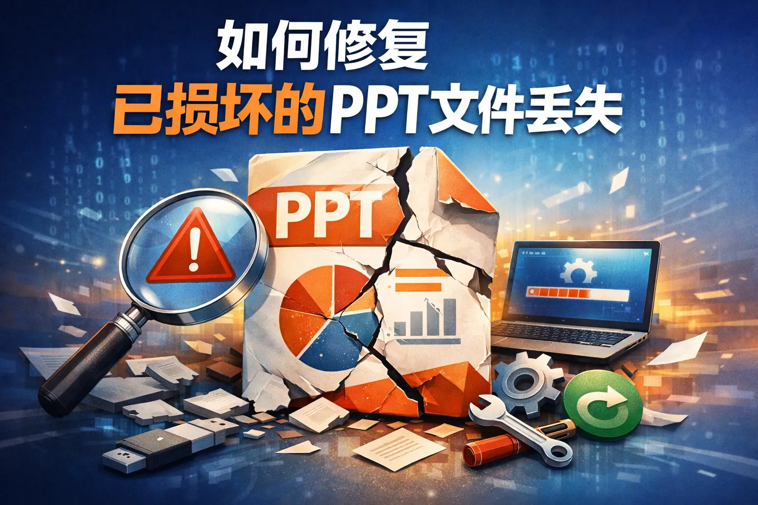 如何修复已损坏的ppt文件丢失