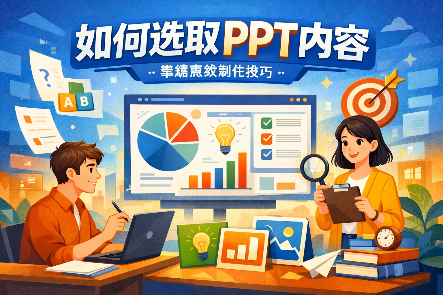 如何选取ppt内容