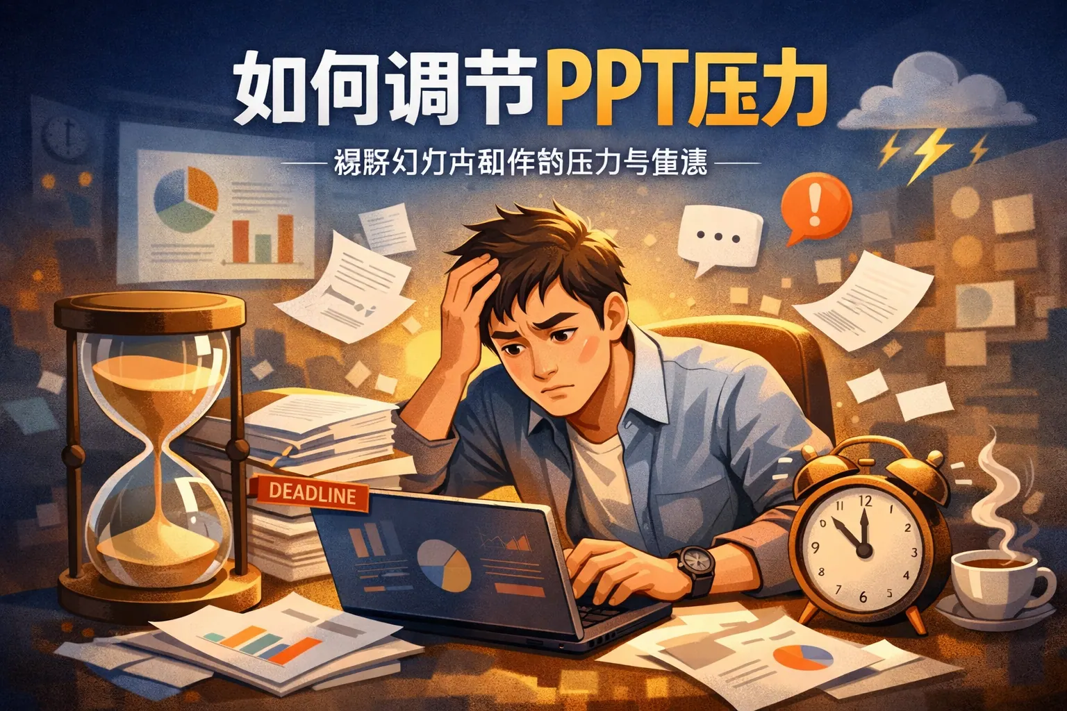 如何调节ppt压力