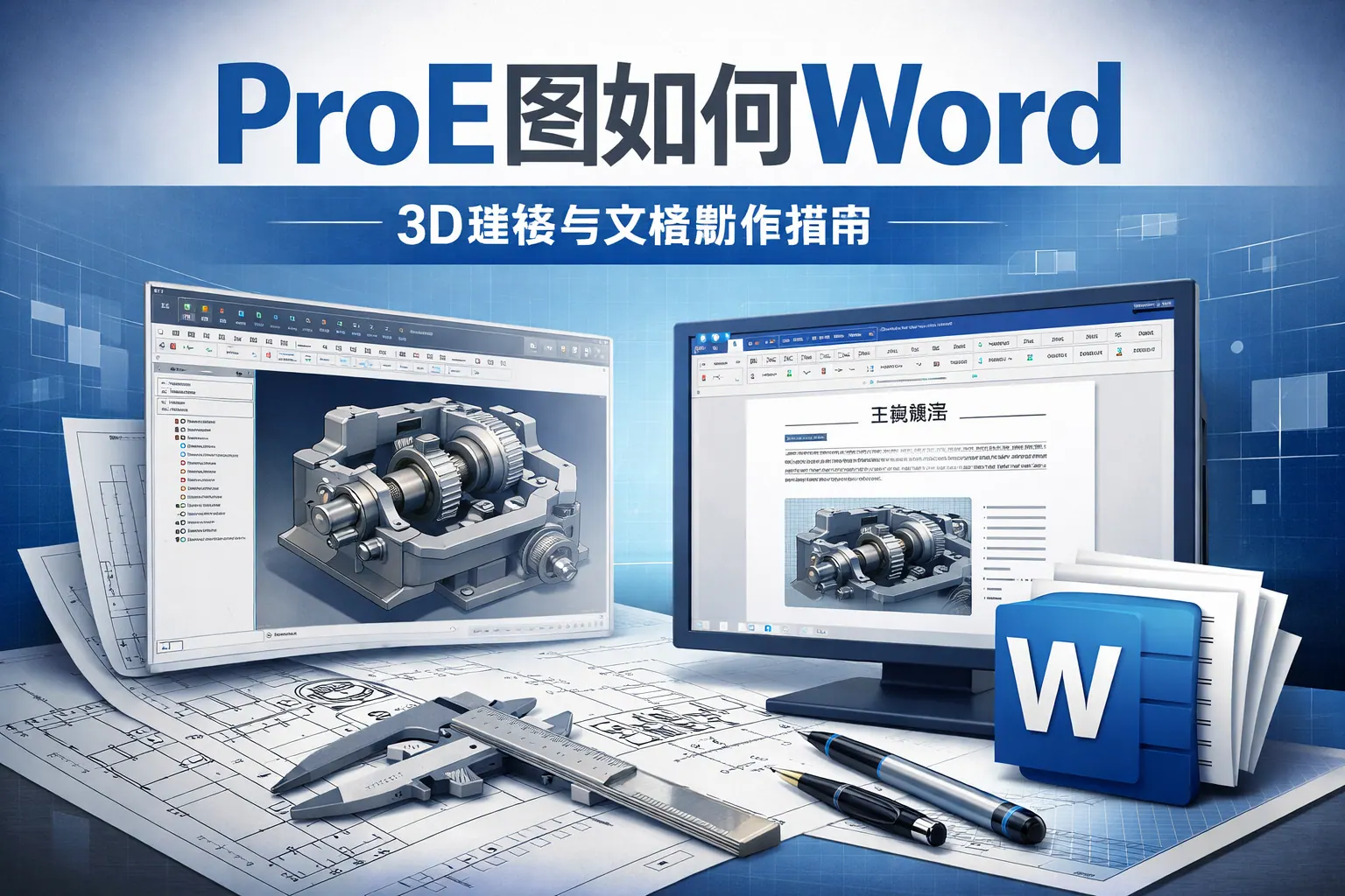 proe图如何word