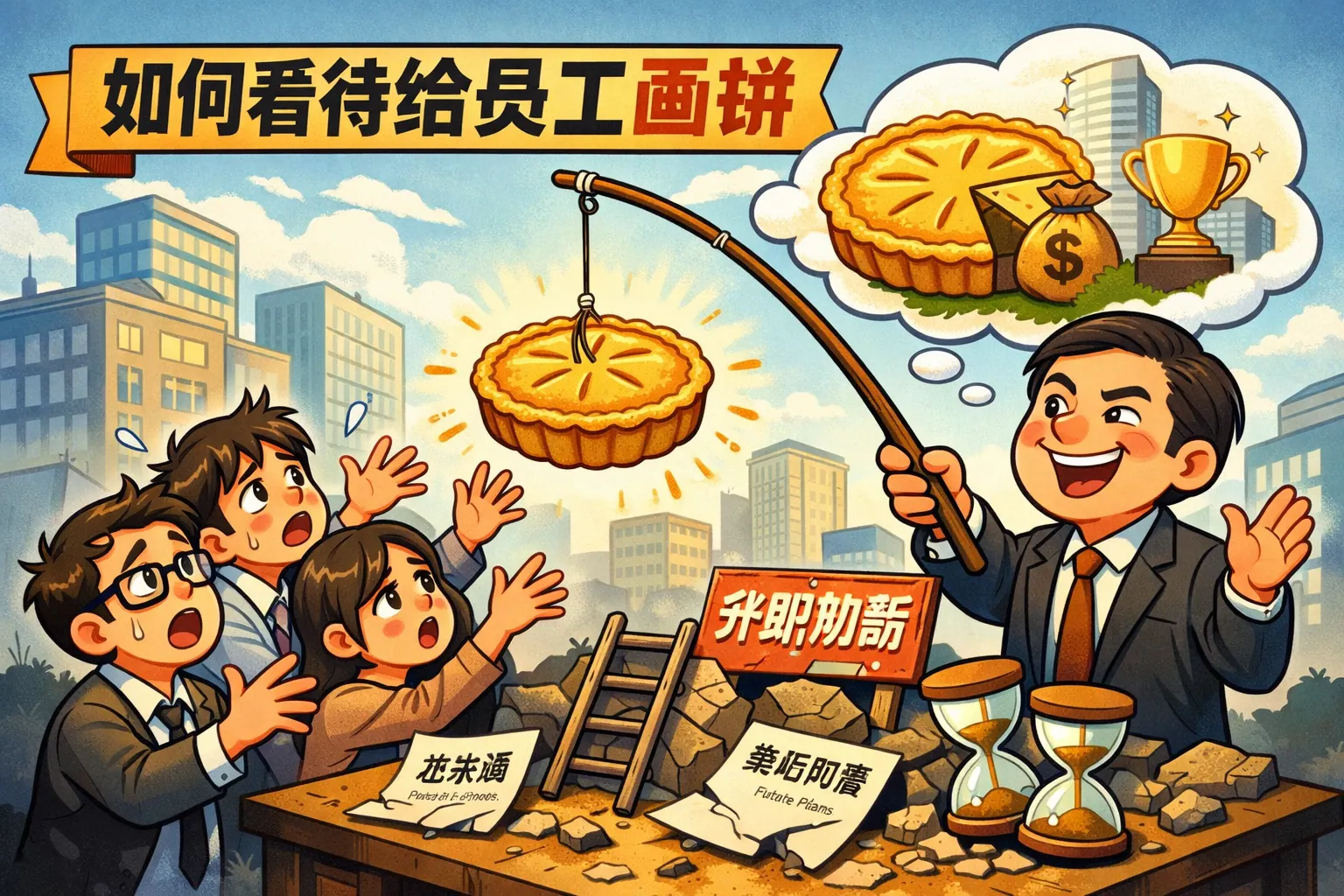 如何看待给员工画饼